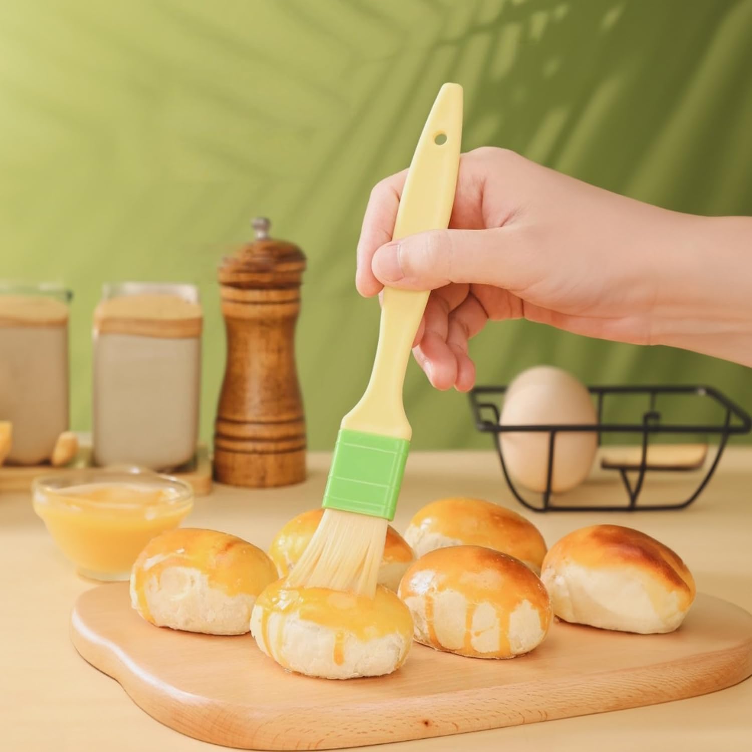 3 Pcs Basting Pastry Brush, Cooking Brush Set, Grill Brush, Food Brush For Baking, Perfect For Marinade, Sauce, Egg Wash, Butter, BBQ Brushes โ image 6