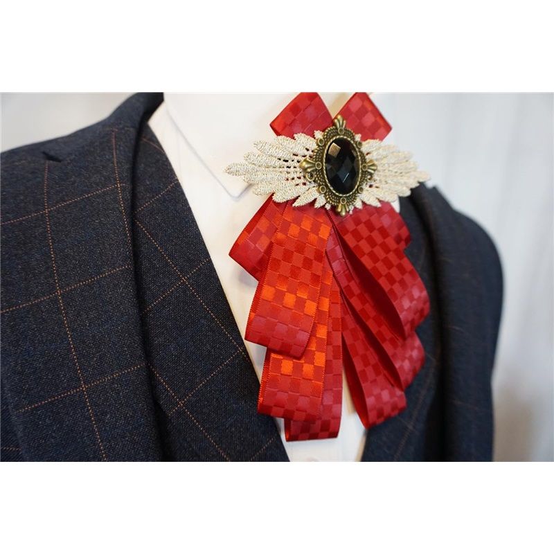 Dangle Wedding Party Bow Tie Women/Men Ribbon Pre Tied Neck Tie Adustable, Tied Bow Tie Luxury Decorative Suit โ image 4