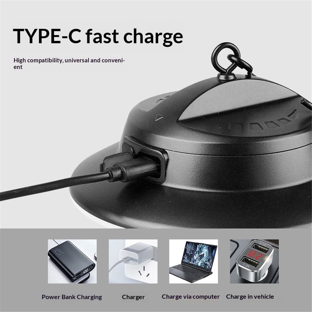 Camping up Tent Light for Hanging, LED Portable Overhead Lantern for Booths, Waterproof Outdoor Camp Lamp with Power for Glamping (Battery not included) — image 3