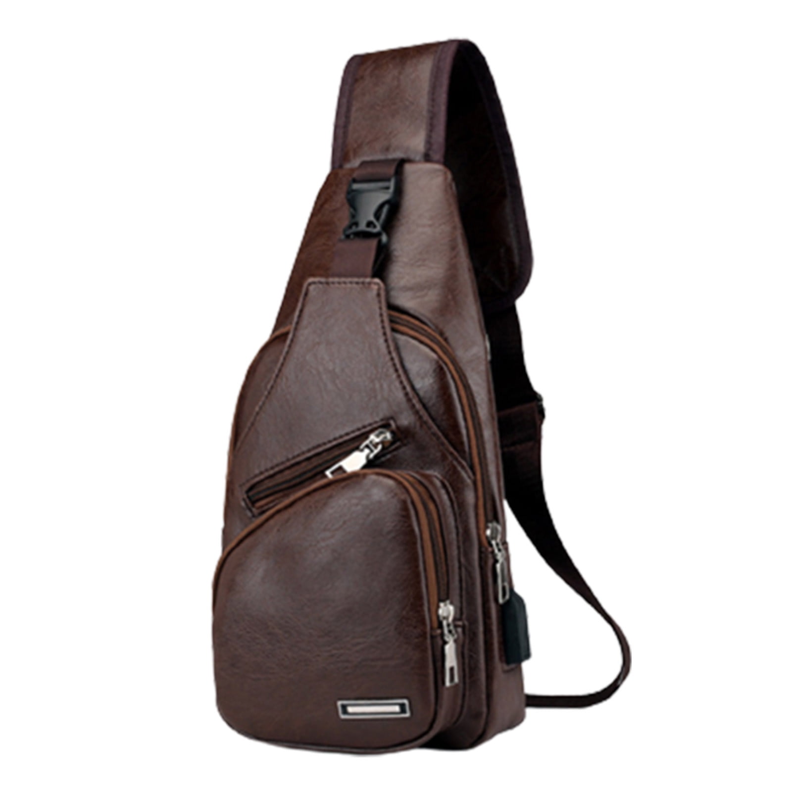 Sling Bag for Women, Crossbody Sling Backpack Small Sling Bag Multipurpose Crossbody Shoulder Bag Travel Hiking Backpack, Sling Bag for Men #3-Brown — image 2