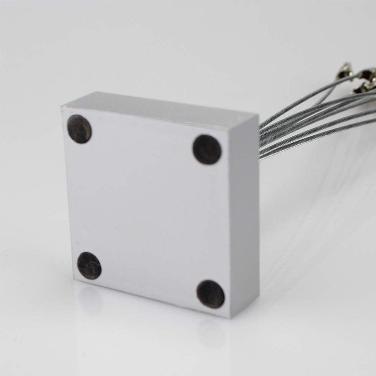 8-Branch Silver Metal Photo Clip Tree with Square Base for Pictures, Memos and Wedding Cards — image 3