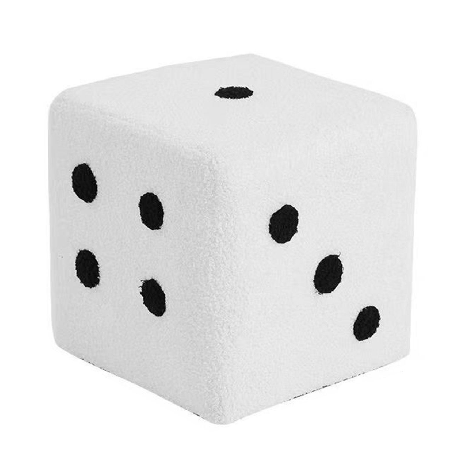 Foot Stool Soft Comfortable Simple Warm Sturdy Base Cube Stool for Home Living Room Bedroom White 20 × 20 × 20cm — image 4