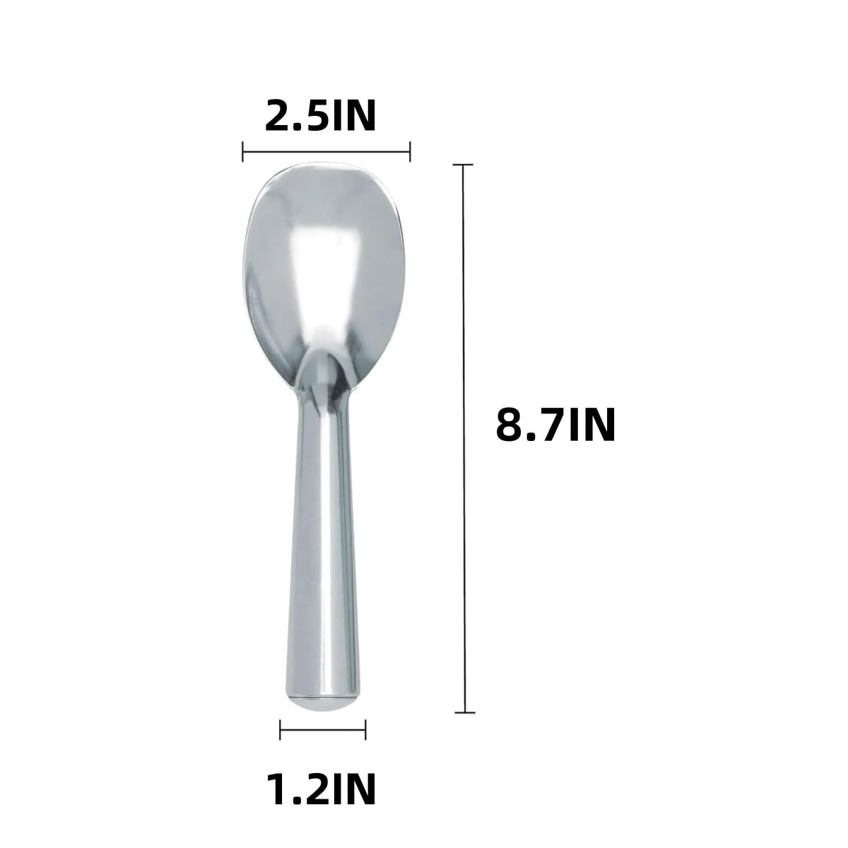 Kitchen Anti-Freeze Ice Cream Spade,Aluminum Alloy Ice Cream Paddle with Comfortable Handle,Dessert Spade for Indoor and Outdoor Use,1Pack โ image 2