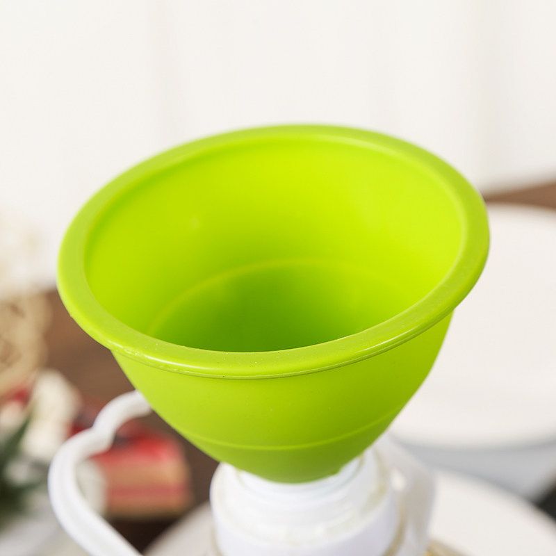 Kitchen Funnel Set Canning Funnel Silicone Funnel Food Funnel, Wide Mouth Funnel for Jars Jam Spice Folding Funnel Powd — image 4