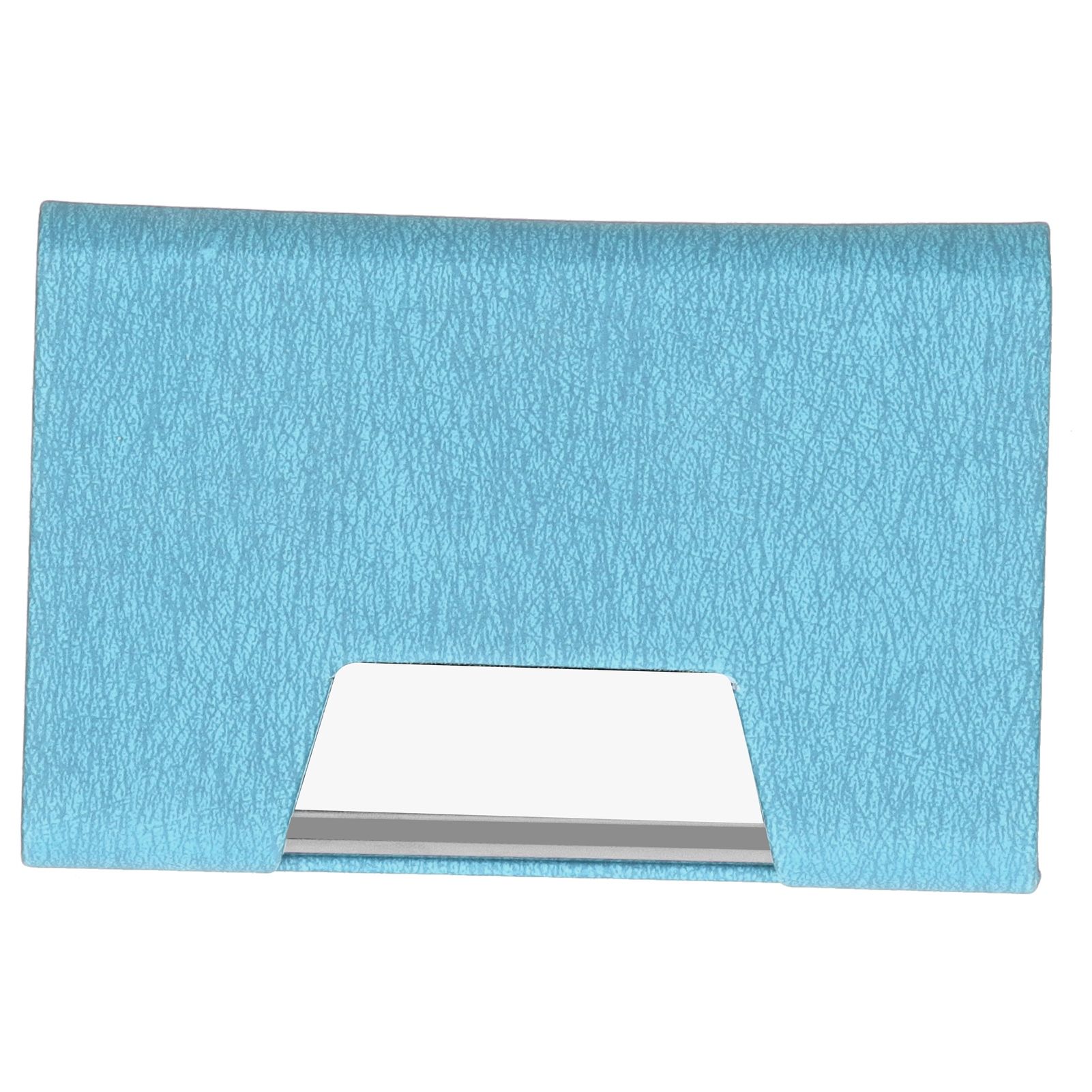 Business Name Card Holder Case Stainless Steel Organizer Portable for Business WorksBlue 336# — image 5