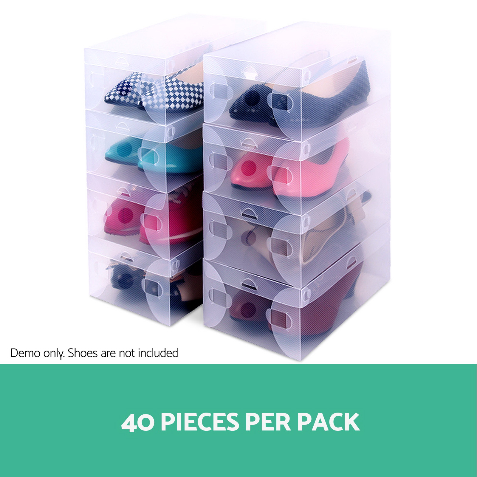 Artiss 40X Shoe Box Storage Clear Case Foldable Stackable โ image 4
