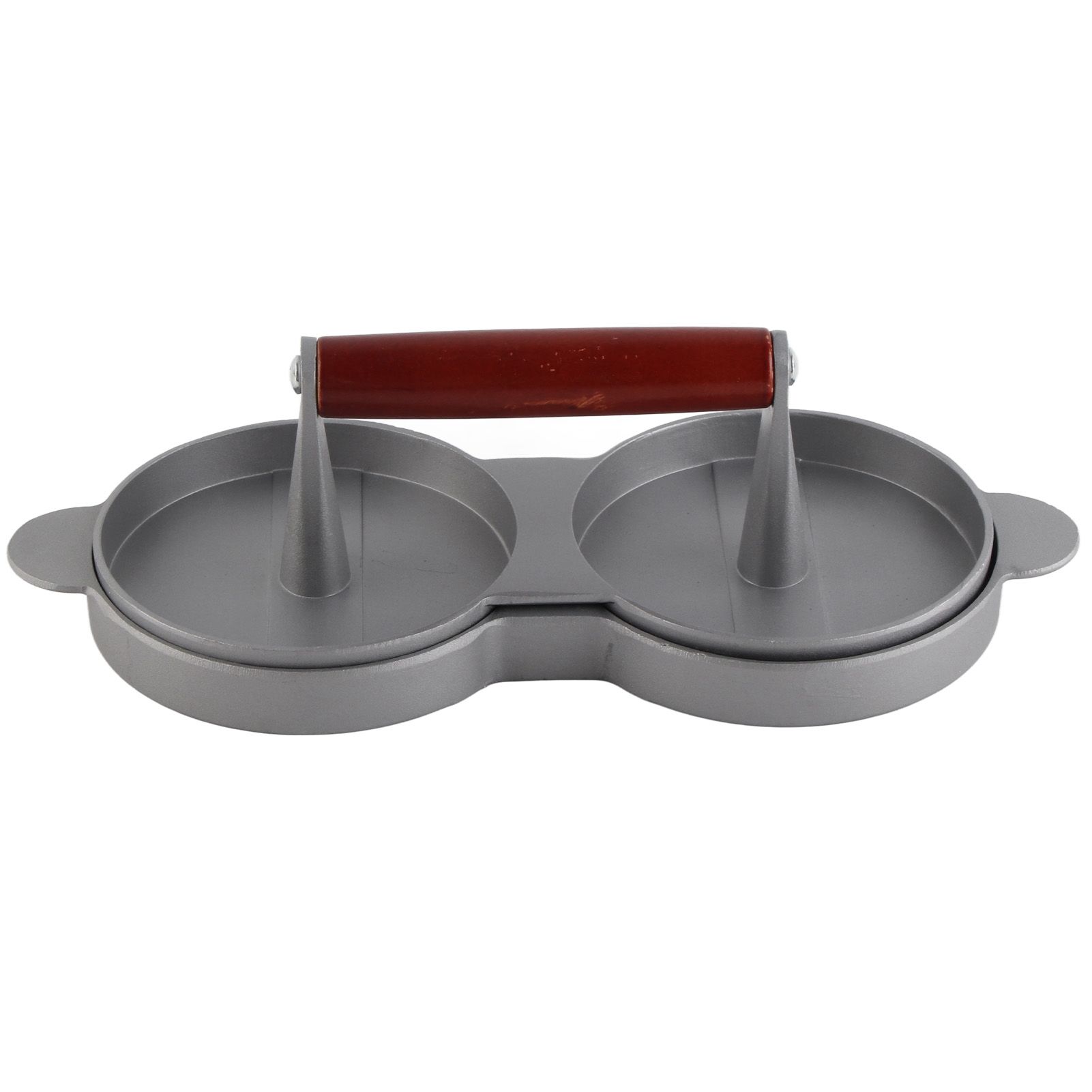 Aluminum Alloy NOn Stick Double Burger Press Mold Hamburger Meat Beef Kitchen Tools — image 5