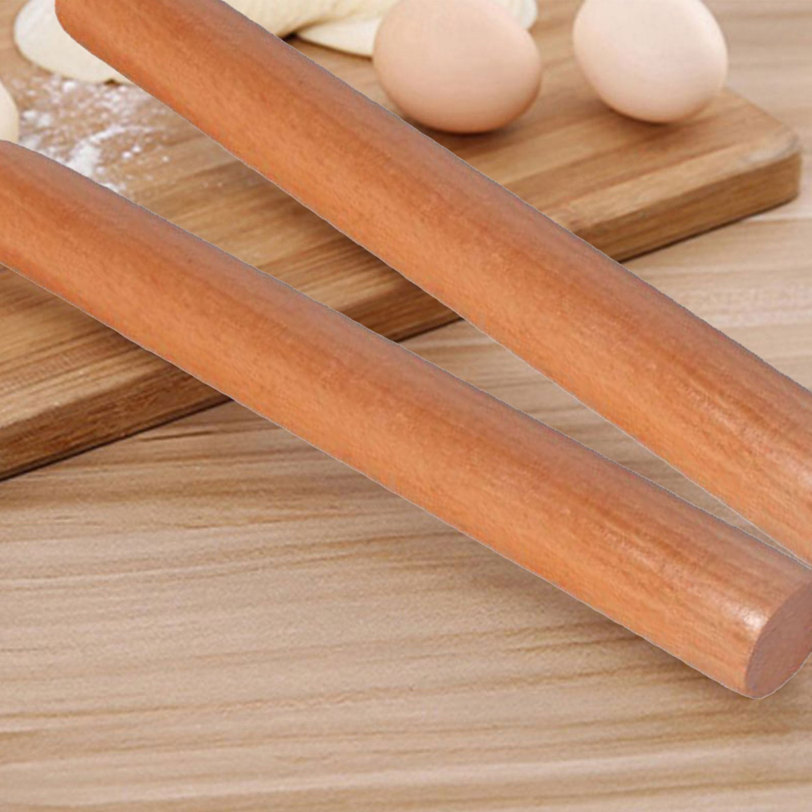 + 1X Rolling Pin, End of Year Clearance: Wooden Pizza Roller, Dumpling Christmas Wooden Silicone Rolling Pin Wood Adjustable Cookie Roll Pin C โ image 3