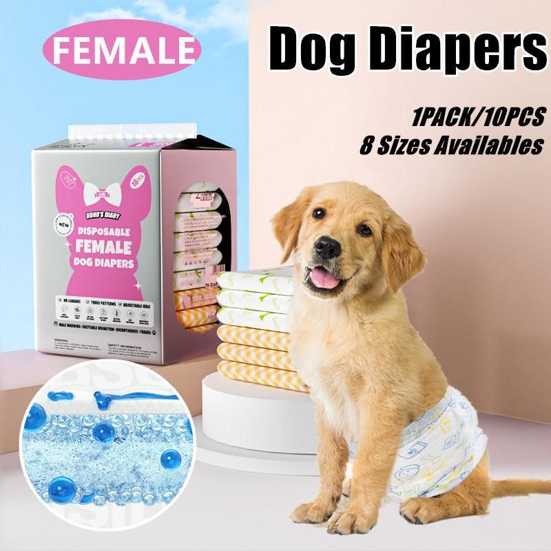 Disposable Female Dog Diapers Leakproof Breathable with Colour Indicator - XL 38-58cm โ image 2