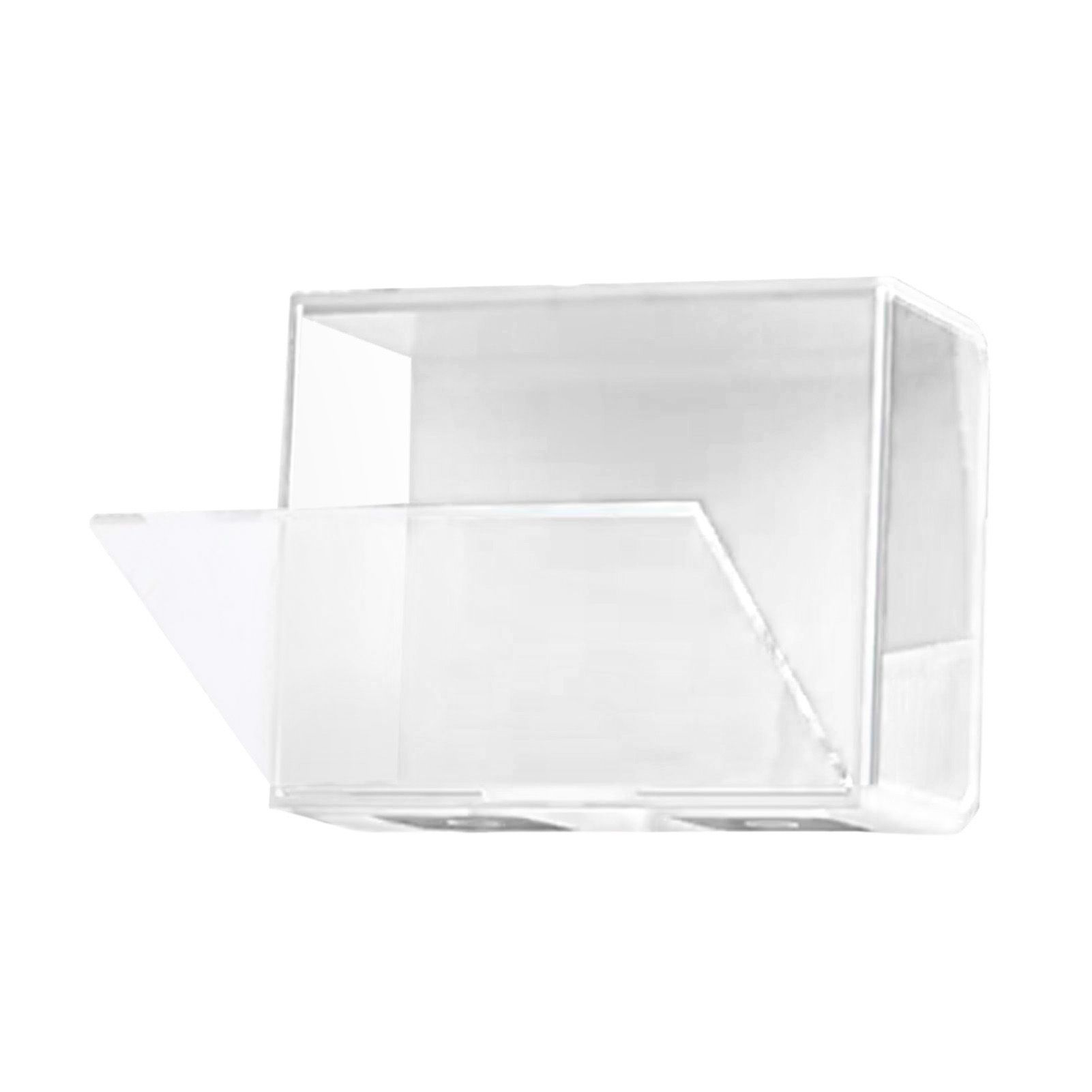 Doll Display Case ABS Transparent Stackable Clear Display Box Toy Storage Stand for Mini Figures Collectibles Large White โ image 2