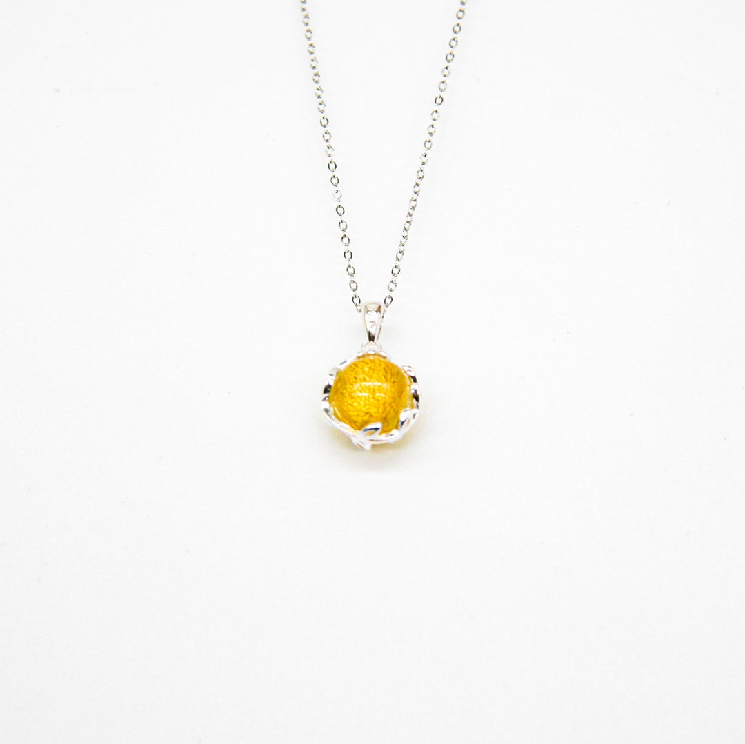 Gift Box - Aroma Necklace White Gold - Planet Jovian Gold (Golden Yellow) + Purify Oil Blend — image 2