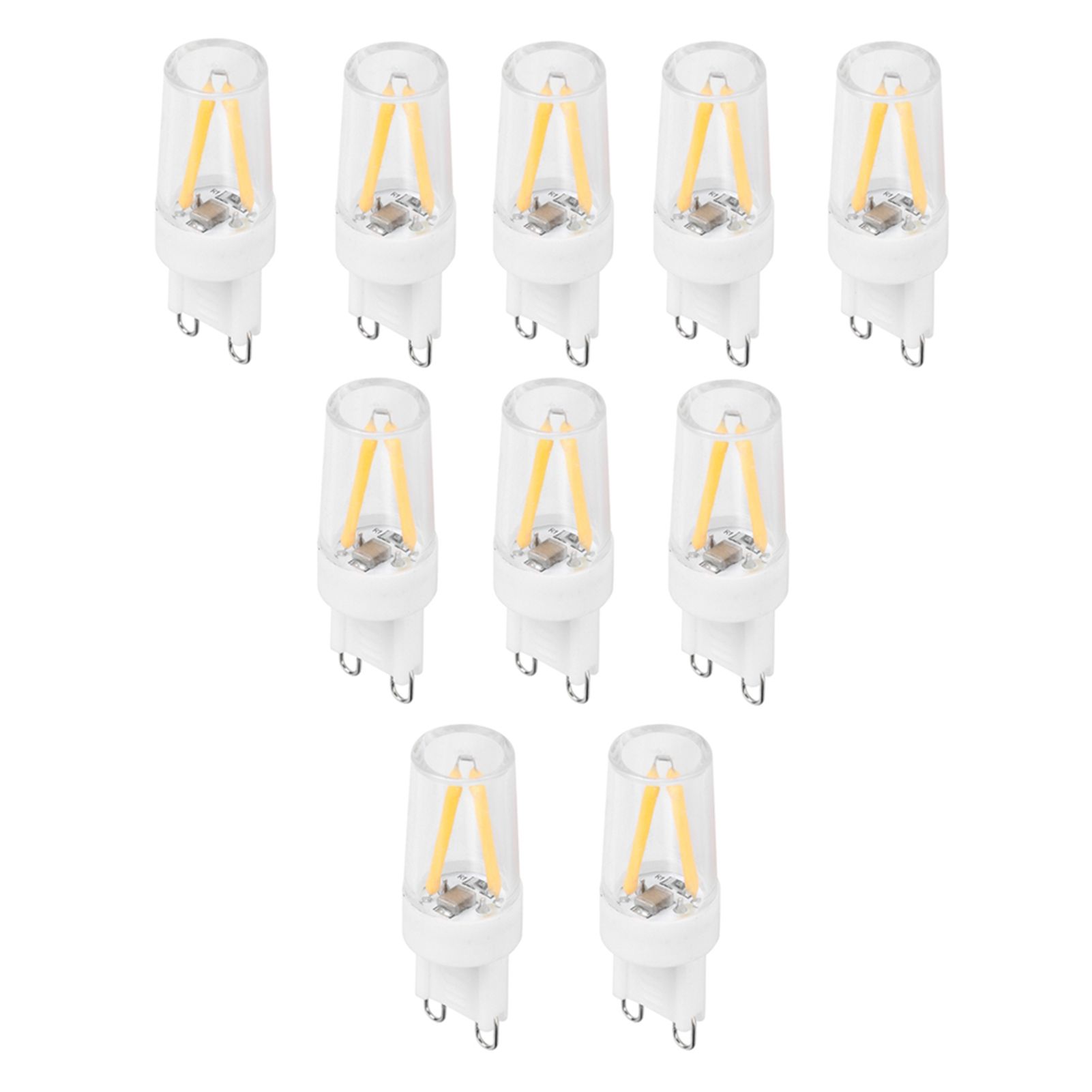 10Pcs G9 Base LED Light Bulbs 1.5W AC110V Bi‑Pin Bulb for Chandelier Ceiling Light Wall Lamp — image 4