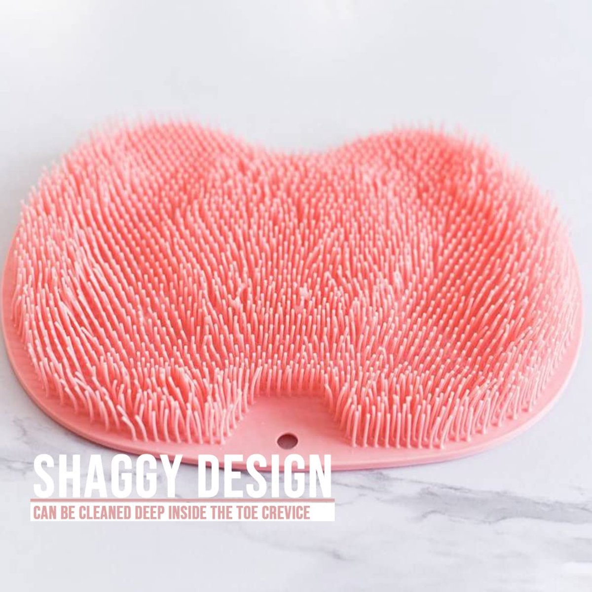 Shower Mat - Non-Slip Bath Mat - Foot Cleansing Pad, Back Scrub Pad, Exfoliating Bath Scrub Pad, Non-Slip Wall Suction Cup - Suitable for Men and Women — image 5