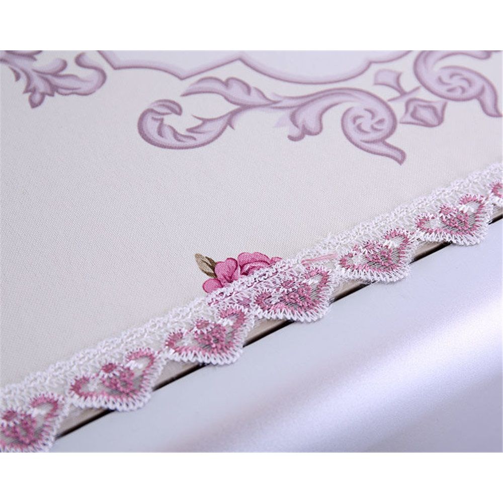 Fridge Dust Cover Washer And Dryer Top Refrigerator Dust Proof Cover with Storage Pockets 55*140cm - Purple — image 3
