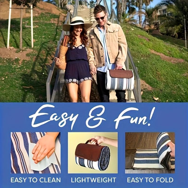 picnic blanket with carry handle โ image 4