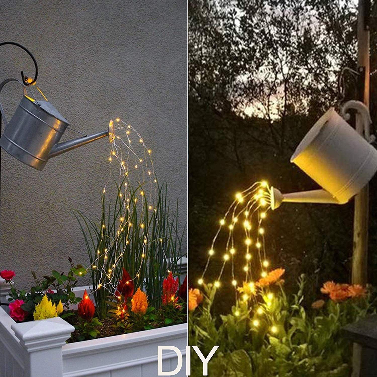 10 Strands 200 LEDs Hanging Twinkle Fairy Lights Battery Operated with Remote, Waterproof Waterfall Vine String Lights Silver โ image 4