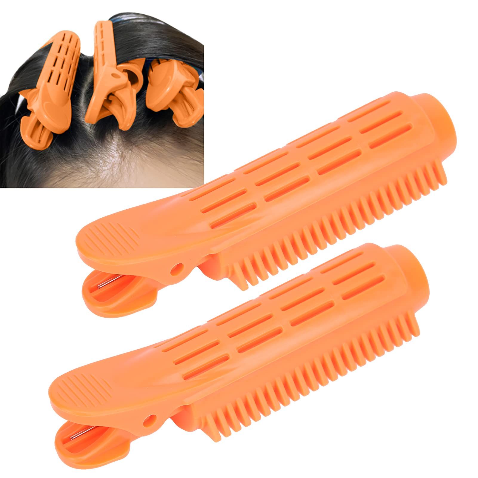 Volumizing Hair Clips, 2 Pack Volume Clips for Roots, Instant Hair Volumizing Clips for Women (2PCS Orange) — image 3