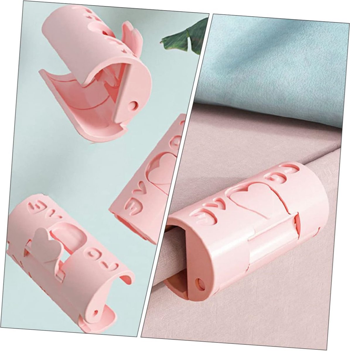 Duvet Clips - 12 Pieces - Sturdy Duvet Clips - Duvet Clamps - Duvet Pegs - Clip Duvet Cover - Prevents Your Duvet from Shifting - Clamps - Pink — image 4