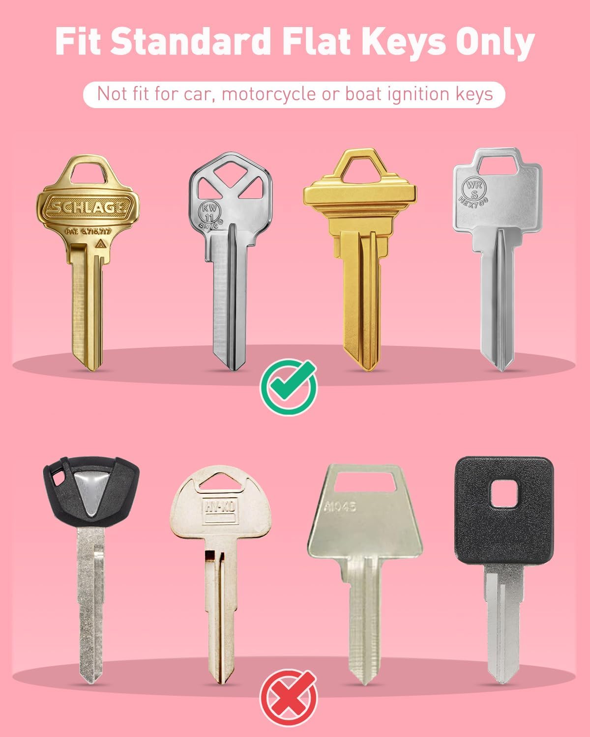 10 Pcs Key Covers Caps, 1" Key Identifiers with Labels, Soft Stretchy Key Covers for House Key, Cute Key Head Protectors for Standard Keys (Not for Odd-Shaped — image 6