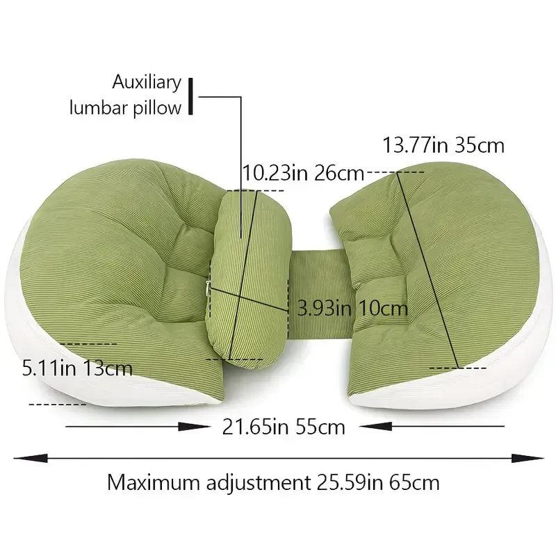 Pregnancy Belly & Back Support Pillow, Adjustable & Fully Machine Washable, High Elasticity & Long-Lasting Shape, Relieves Aches and Pains During ā image 6