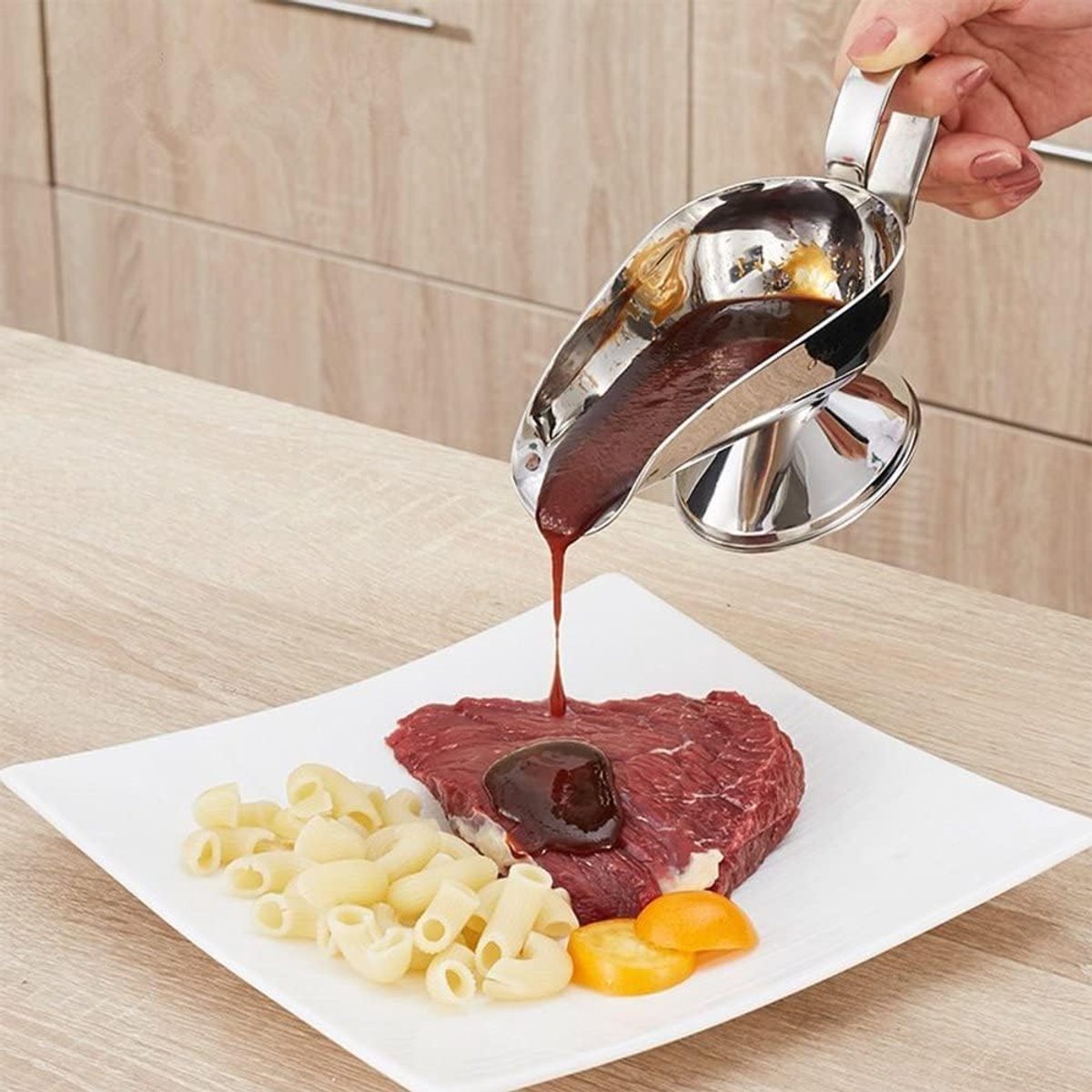 Gravy Boat - 240 ml - Pouring Jug - Stainless Steel Gravy Pitcher - Food-grade stainless steel gravy jug for juices, sauces, and roasting gravies — image 5