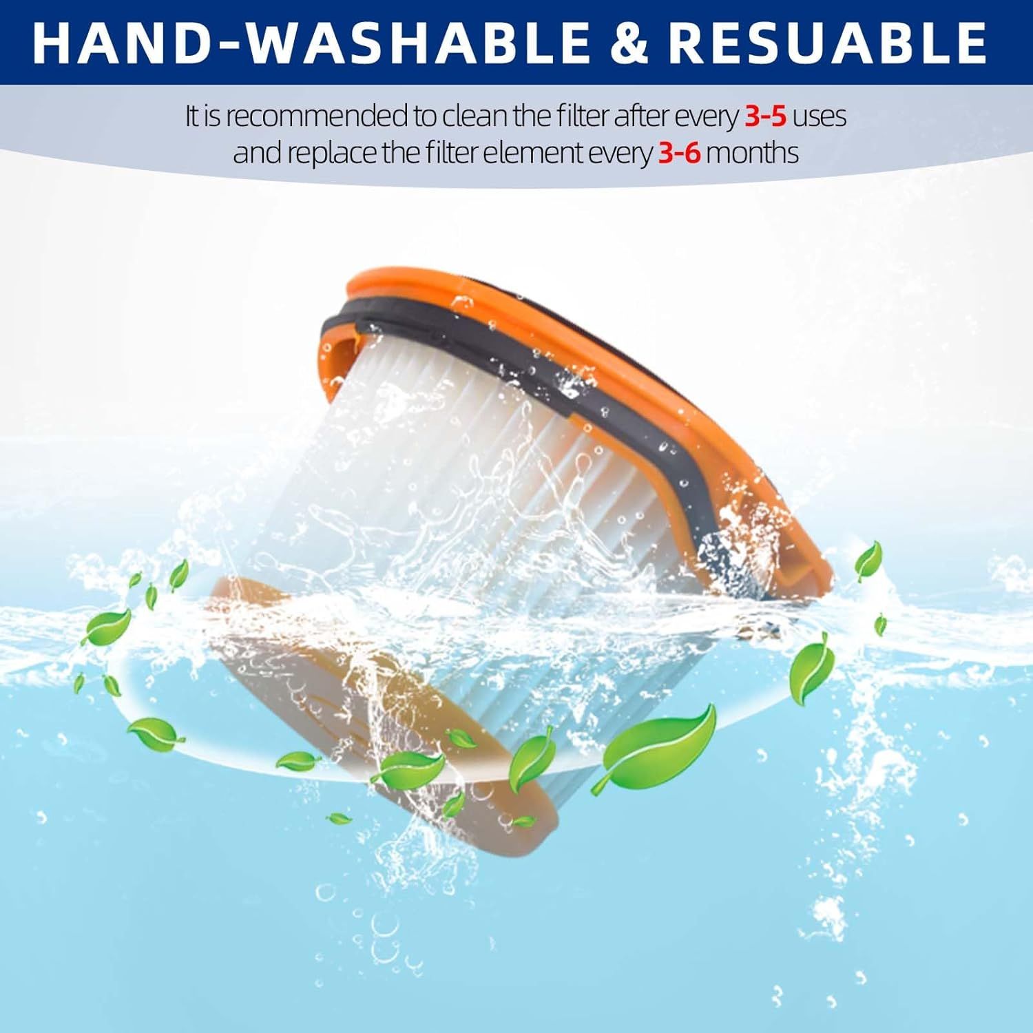 Vacuum Replacement Filters for Shark Wandvac System WV360 WS620 WS630 WS632 WS632BLBRN WS632GDBRN WS632GNBRN WS632PKBRN WS632RGBRN Cordless Stick Vacuum โ image 5