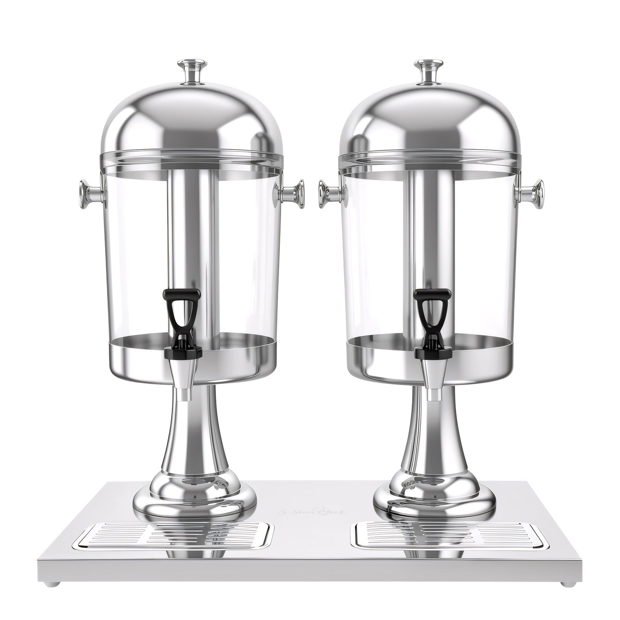 5-Star Chef 16L Dual Tank Juice Dispenser Drink Beverage Server Ice Tubes — image 3