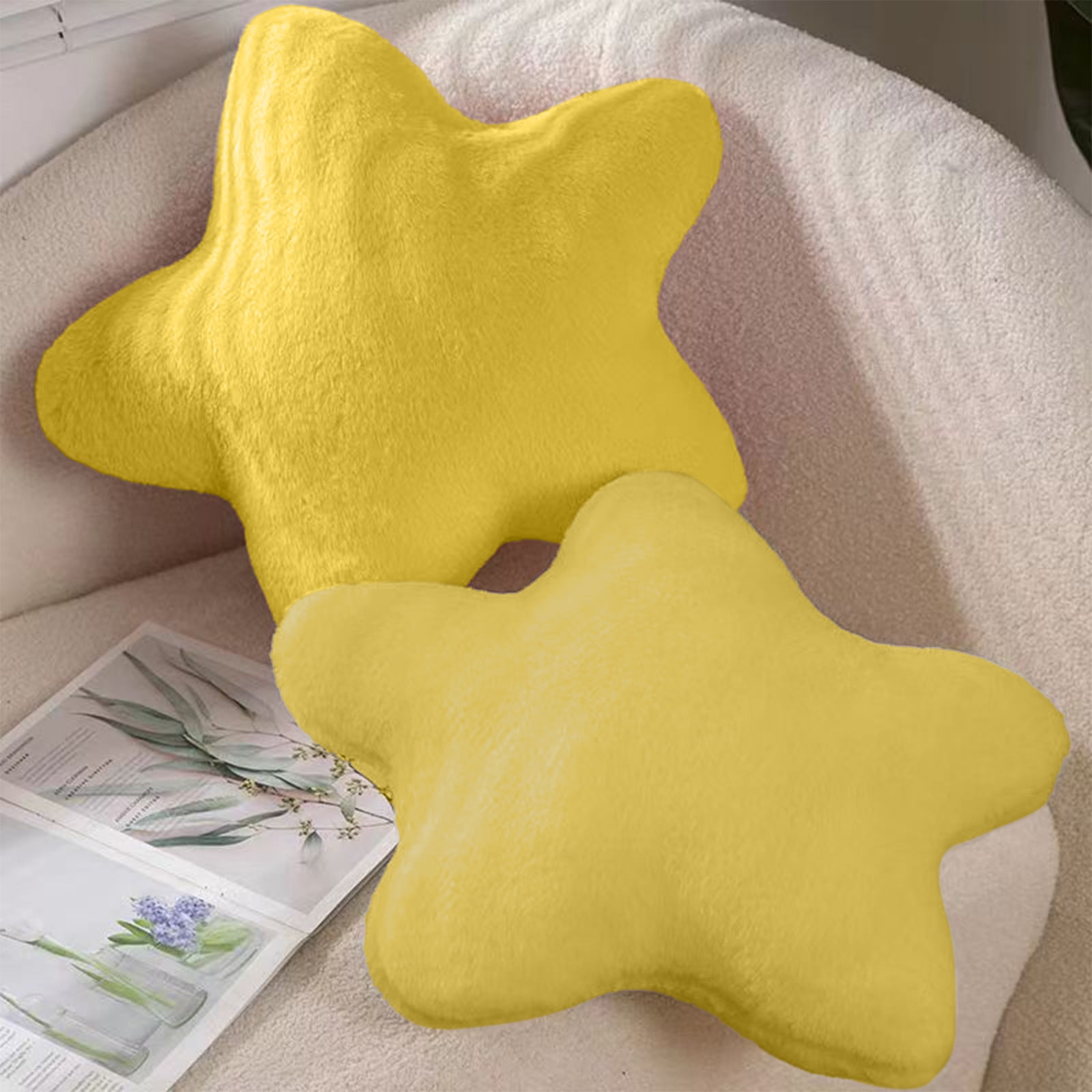 Toddler Toys, Baby Toys Star Pillow Decorative Throw Pillows For Bed Couch Star Shaped Pillow Floor Cushions Room Decor Pillow With Soft Faux For Sofa Bedroom โ image 4