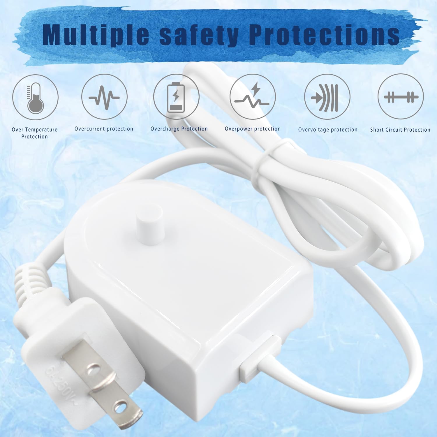 Charger Base Compatible with Philips Sonicare Electric Toothbrush 4100 HX6100, Inductive Travel Charger Fits for Philips Sonicare HX3000 / HX6000 / HX8000 / — image 5