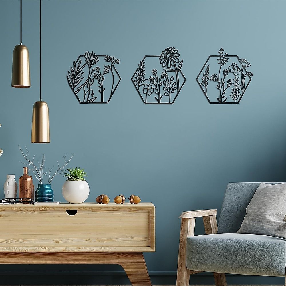 3pc Metal Art Wall Decor — image 4