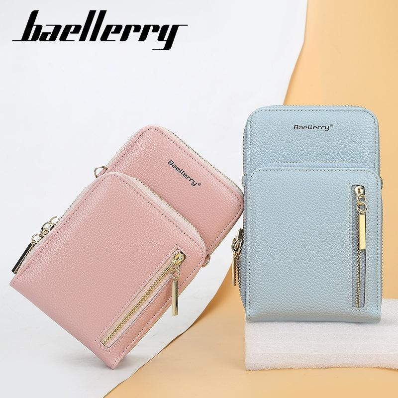 Shoulder bag mobile phone bag with shoulder strap for mobile phone blue A โ image 2