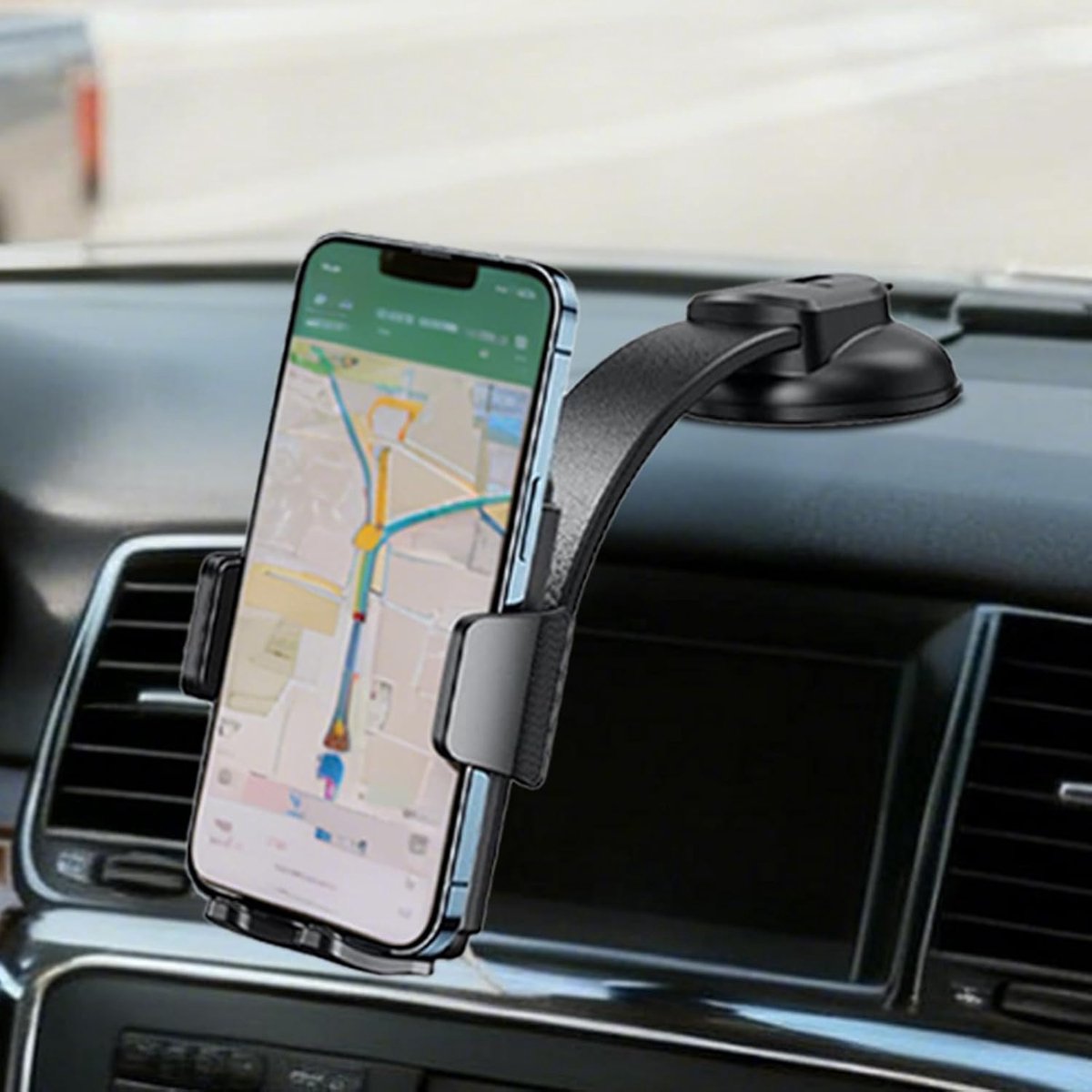 Phone Holder - Universal Base - 360° Rotatable Car Phone Holder - Suitable for cars, trucks, vehicles, windshields and mobile navigation systems — image 5