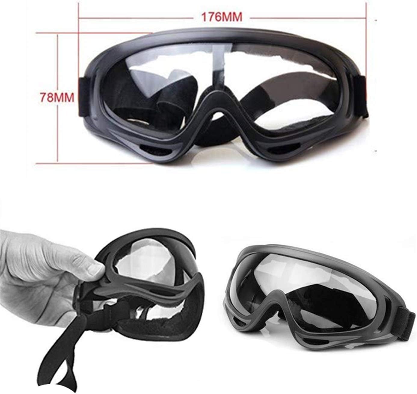 Children’s Safety Glasses-3 Pack of Kids Outdoor Game Protective Goggles Safety Goggles Eyewear for Nerf N-Strike Elite Gun Toy Gun Game Eye Protection & — image 2