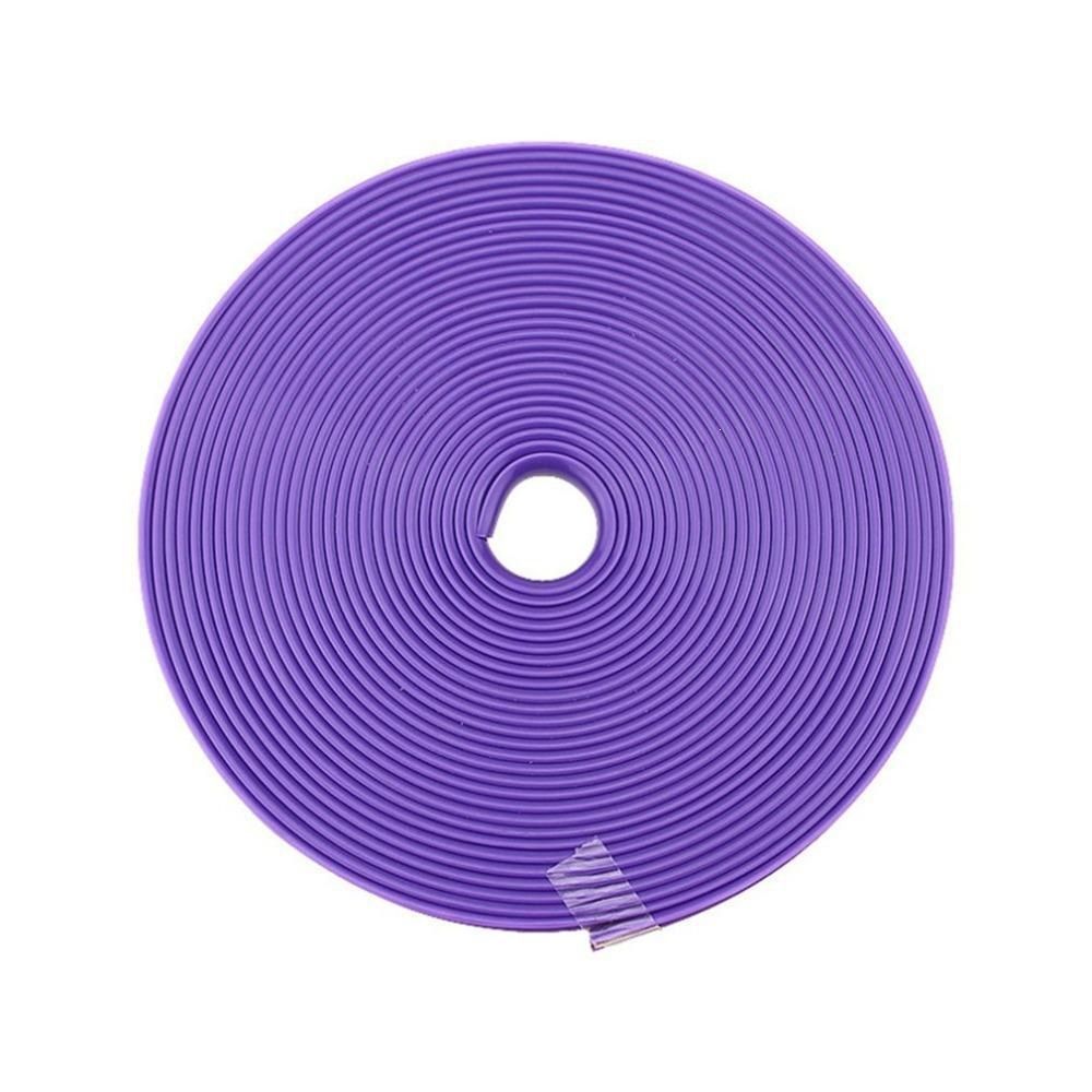 Ning zhi Rubber Car Wheel Hub Anti Scratch Strip 8m Purple( 8m )