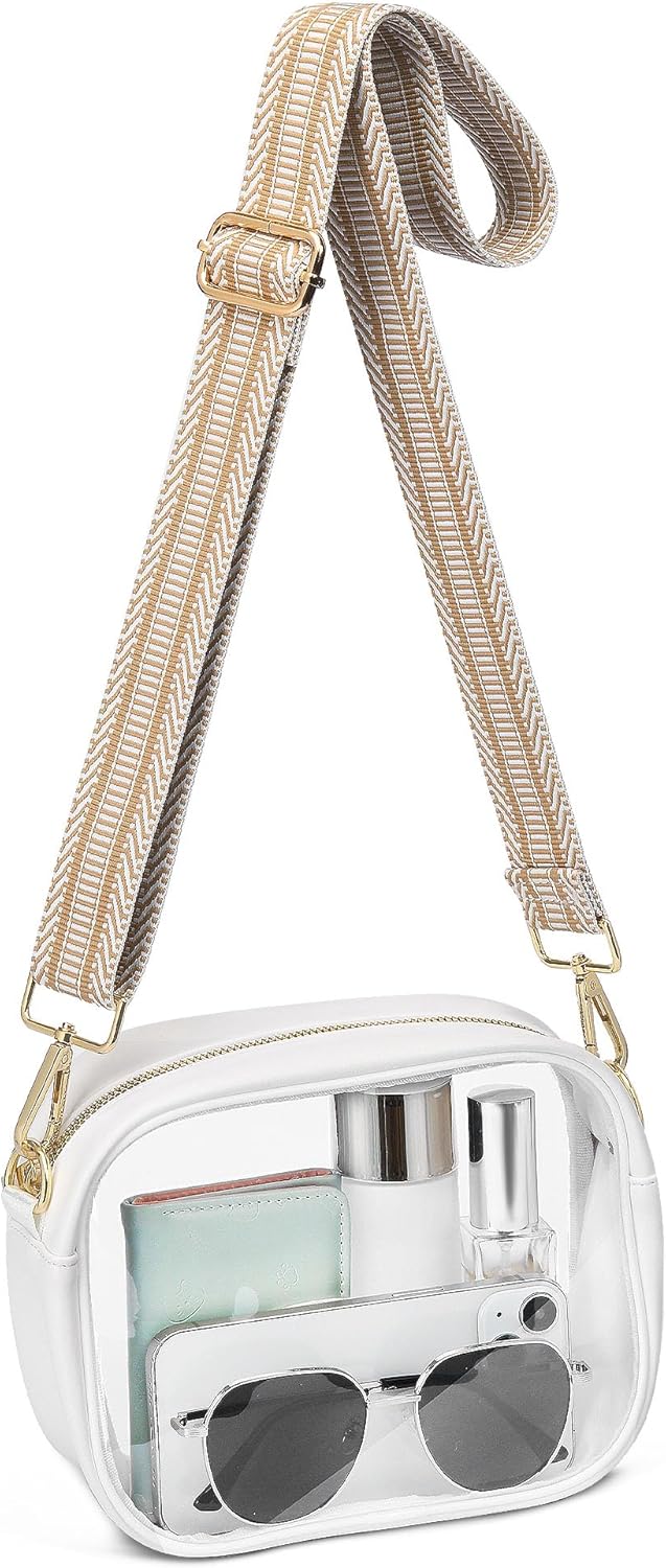 Clear Purse for Women Set of 2, Clear Bag for Stadium Events Concert Sport Festival
