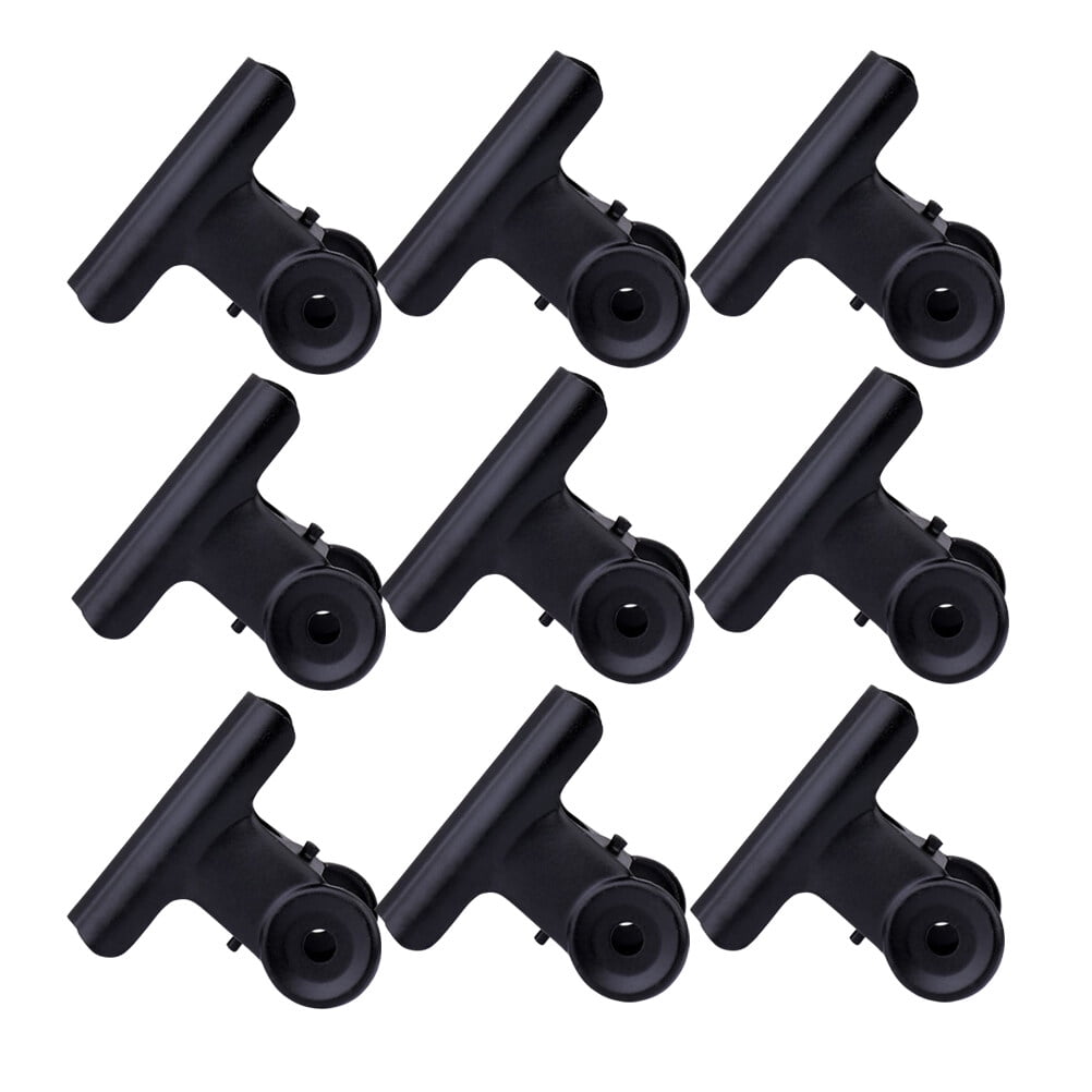 Coating Note Clips Rectangular Document Holding 15Pcs 2In 5 × 4.7cm Black — image 4