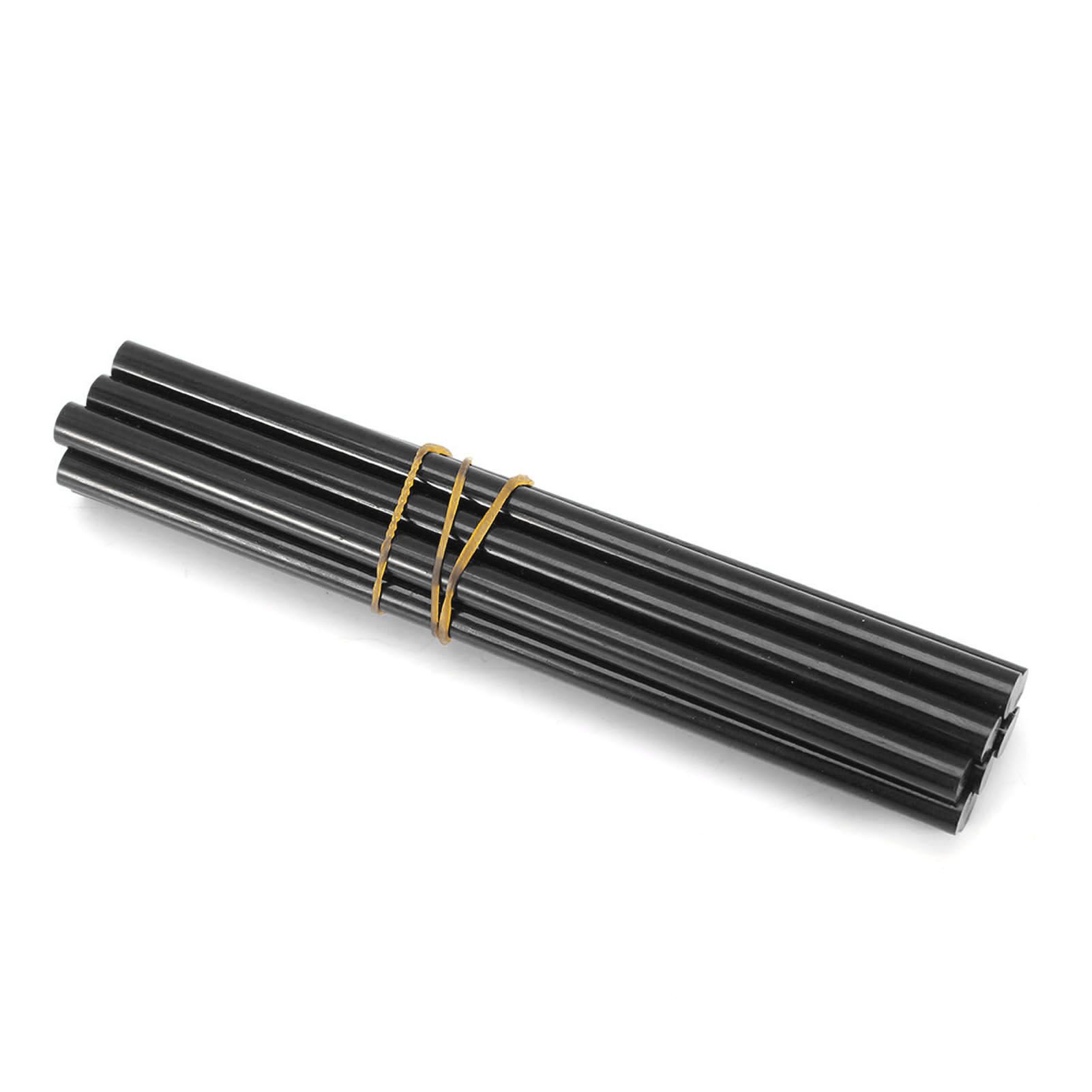 10pcs set 7 * 150mm Colorful Hot Melt Glue Adhesive Sticks for 20W Small Power Gun Black — image 2