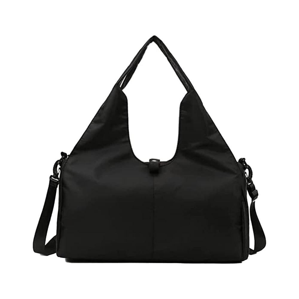 Gym Tote Bag with Shoe Compartment and Wet Dry Storage Pockets for Women Travel Duffel Bag Yoga Gym Bags with Yoga Mat Holder -Black โ image 5