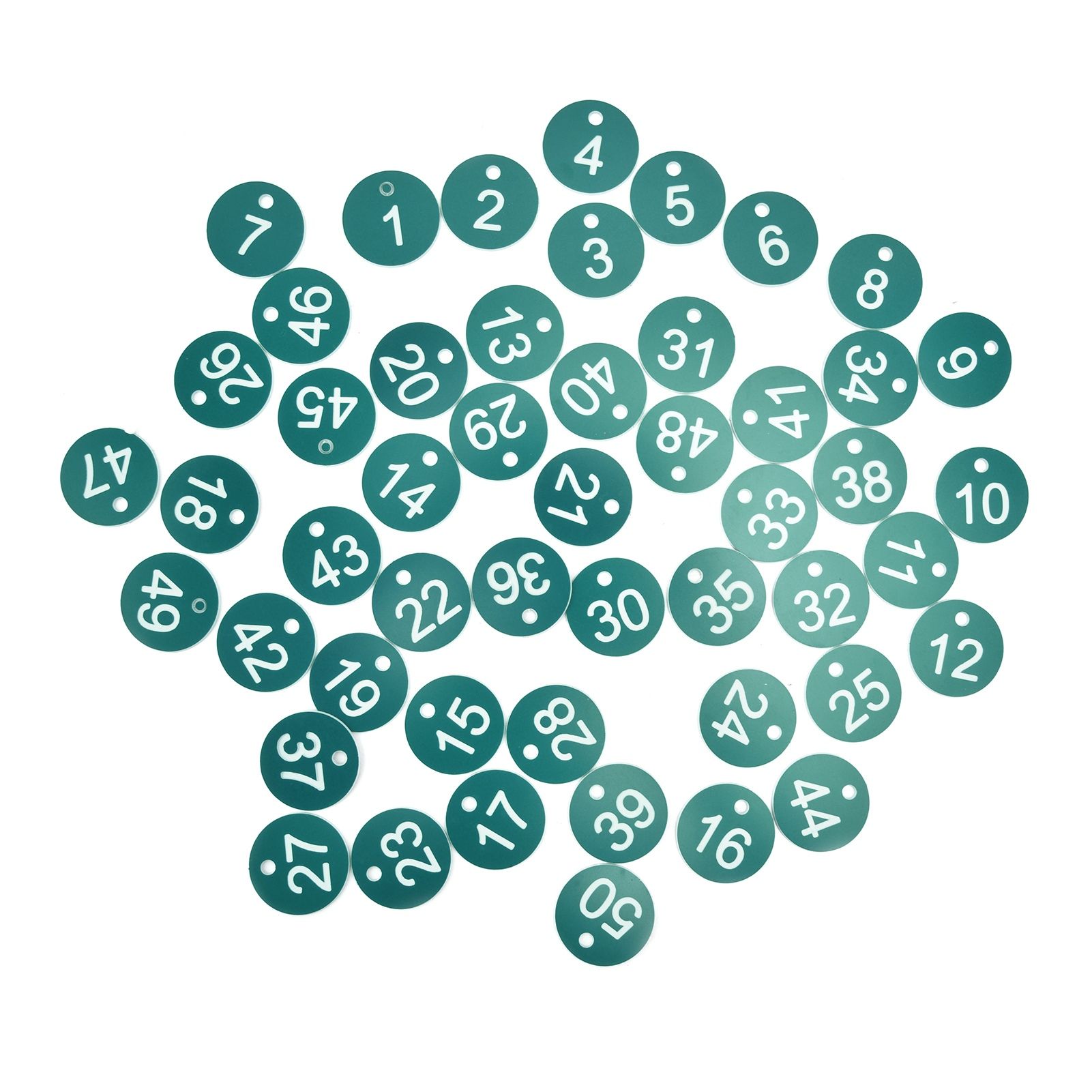 50PCS Numbered Label Numbered Tag for Farm Livestock Beekeeping Husbandry Breeding Supplies1-50 Green — image 5