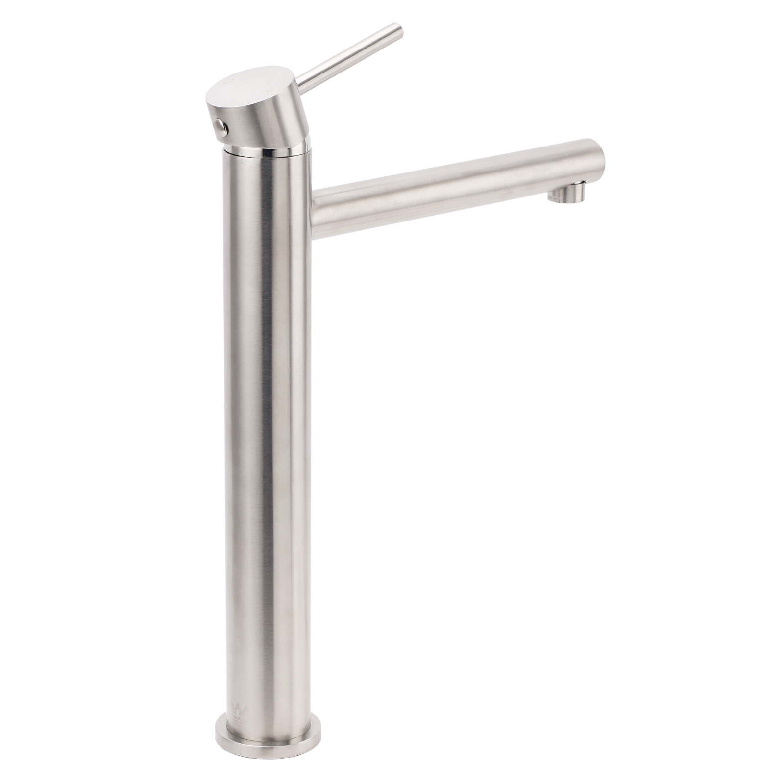 Brushed Nickel Classic Round Bathroom Basin Straight Spout Mixer Sink Faucet Tap โ image 4