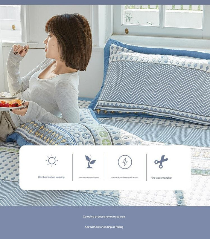 Snowflake Soft Cotton Gauze Pillowcase Set - Breathable, Non-slip, Extra Large (Pillow Core Not Included)56 × 80cm — image 2