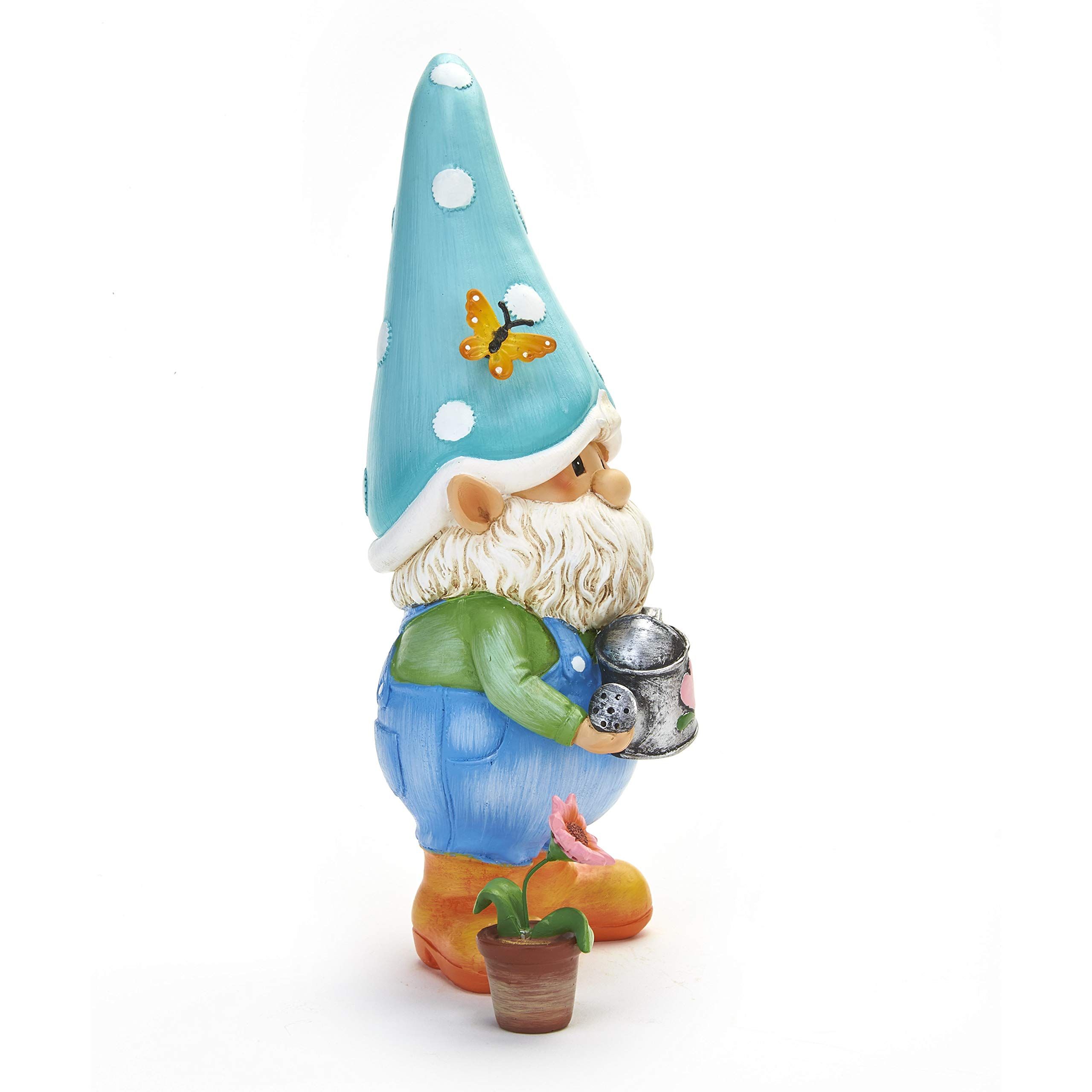 Gnorm the Garden Gnome Decorative Lawn Statue with Flower Pot A yard gnome is a delightful addition to your garden decorations — image 2