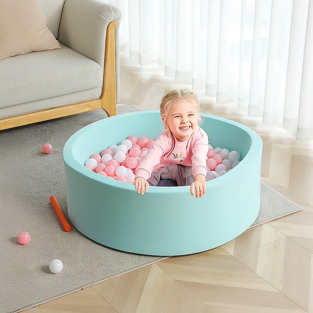 Round Ball Pit Playpen Enclosure – Safe Blue Play Area for Babies and Toddlers, Indoor or Outdoor — image 6
