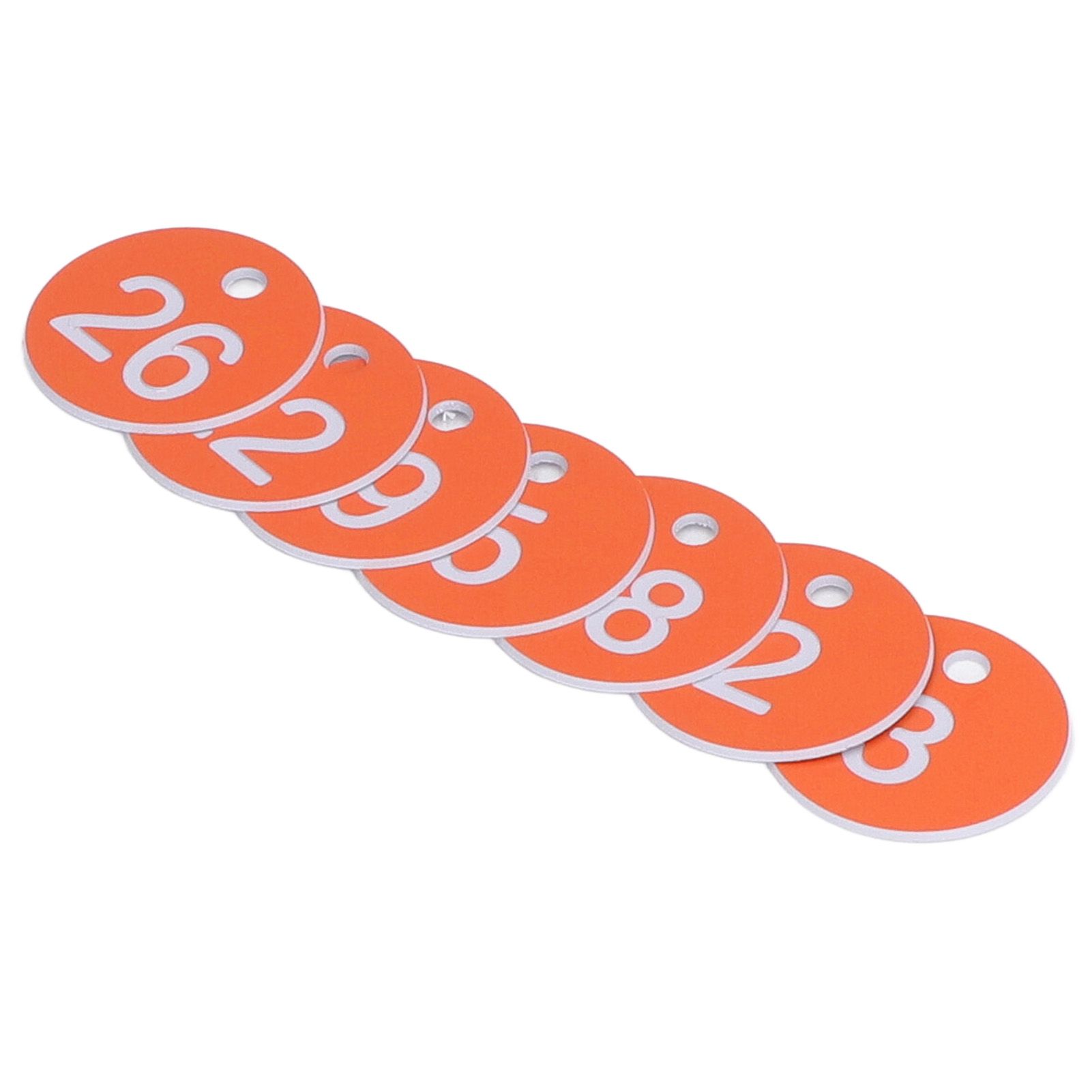 50Pcs Numbered Label Round Simple Beautiful Beehive Tag Breeding Supplies for Beekeeping Animal HusbandryNumbers 1 to 50 Orange — image 5