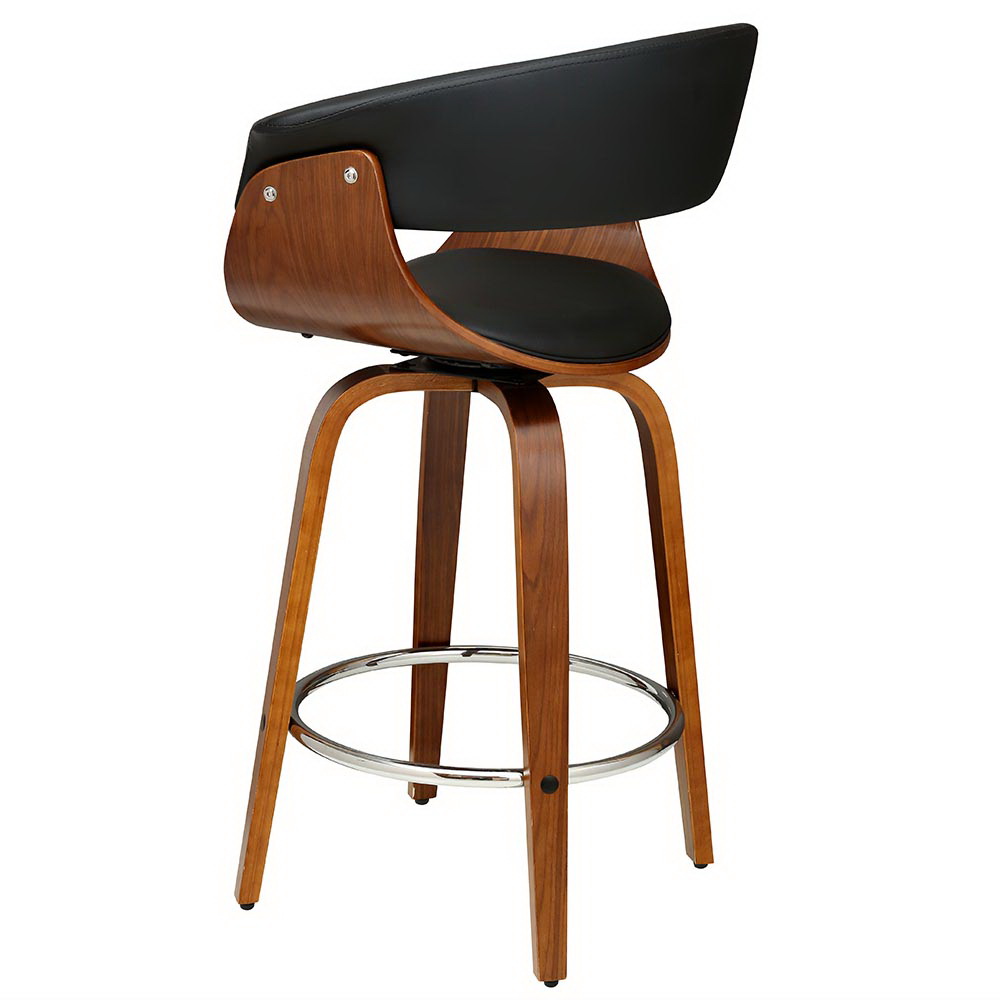 Artiss Bar Stools Swivel PU Seat Wooden โ image 3