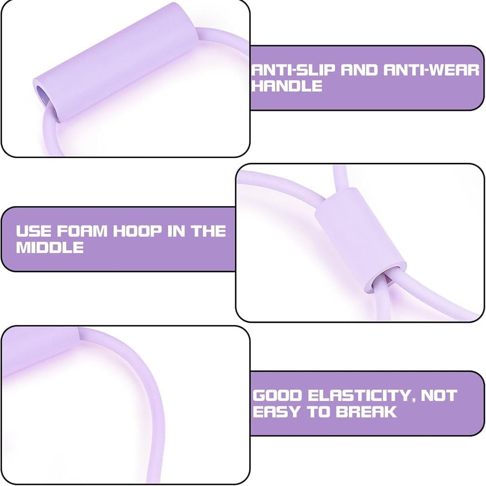 Resistance Bands with Handles, Arm Figure 8 Resistance Band, Pull Rope for Full,Body Workouts, Stretching Expand Bands for Back and Shoulder, Chest Expander — image 4