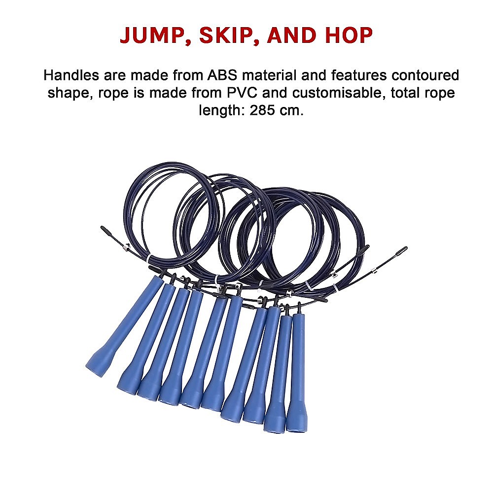 5x CrossFit Speed Skipping Rope Wire – Adjustable Jump Ropes for Fitness & Boxing — image 5