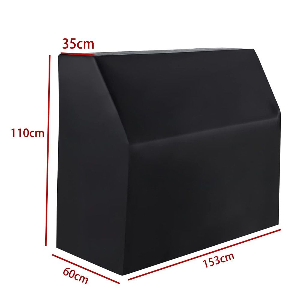 Upright Piano Cover-Black Piano Cover-Pet Paw Protector-Waterproof, Dustproof, Sunproof-Reusable Washable Piano Full Cover（420D：153*60*110cm black） — image 5