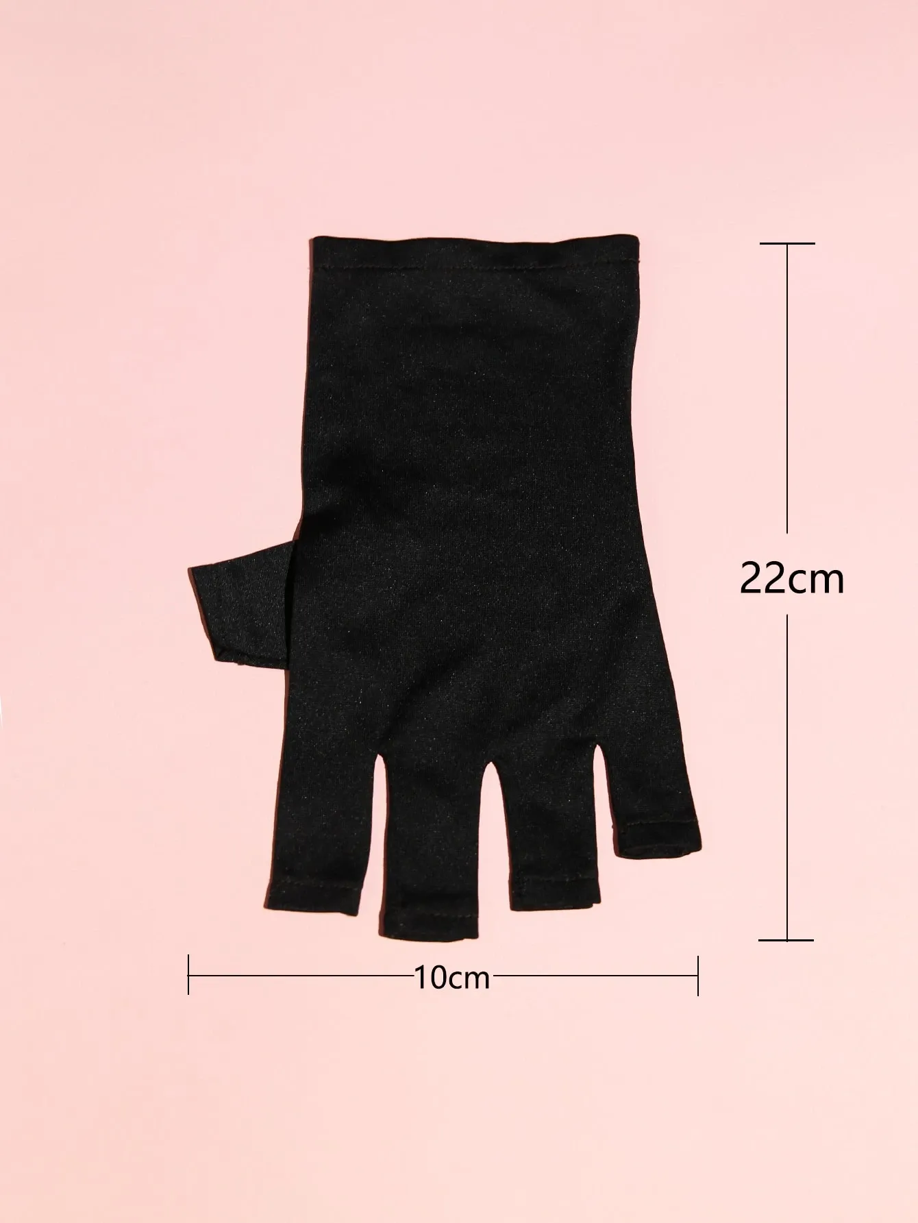 1pair Anti UV Nail Art Gloves Protect Hands From UV Lamp Gel Curing Nail Supplies Manicure Tools For Press On Nails Art Kit Black โ image 3