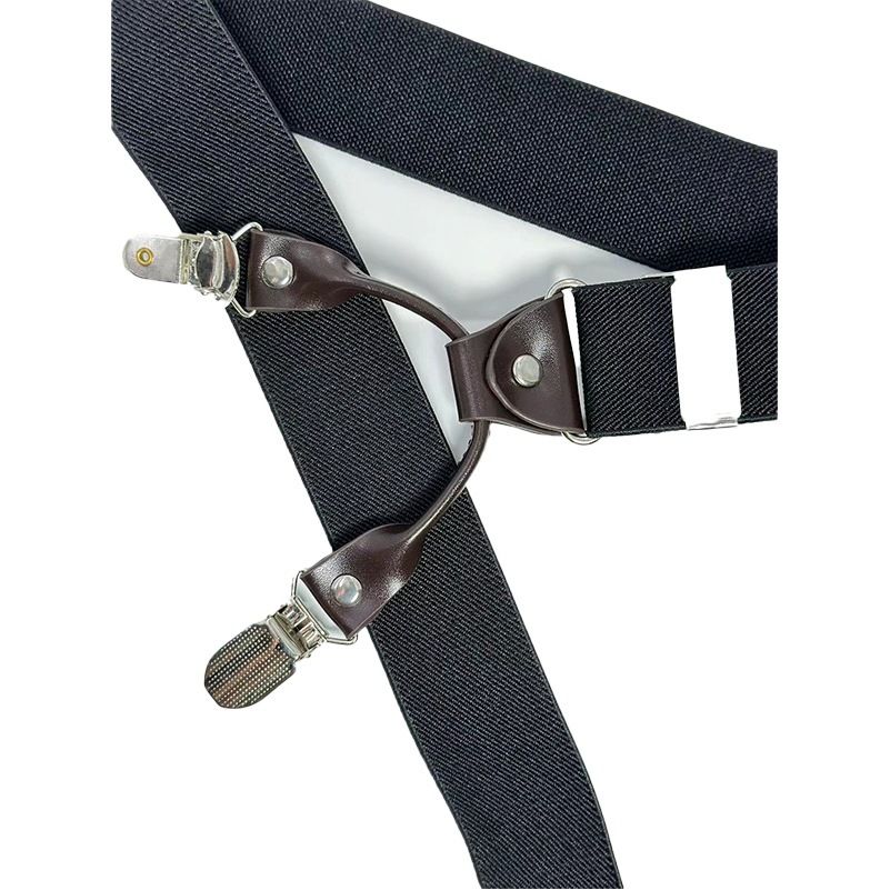European Fan 6 Clip Men Suspenders Polyester Adjustable Printing: 3 โ image 2